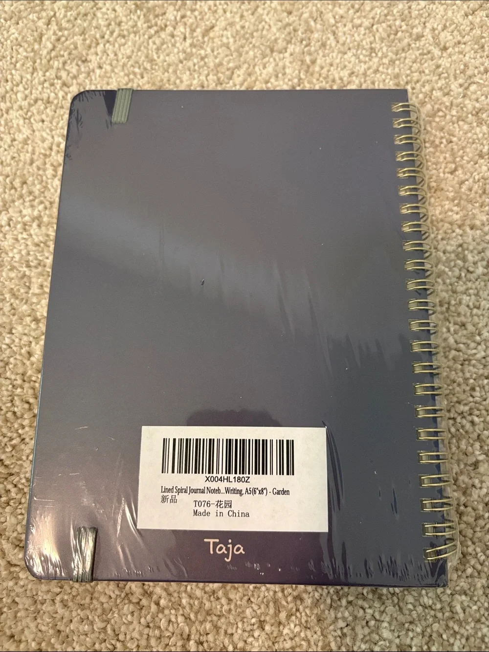 Floral Spiral Notebook – Navy Blue & Pink